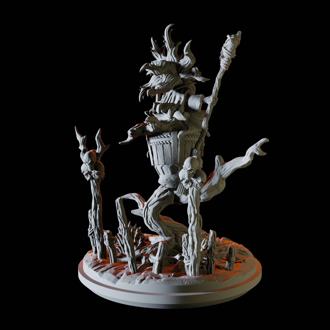 Baba Lysaga Miniature for D&amp;D Dungeons and Dragons | Etsy