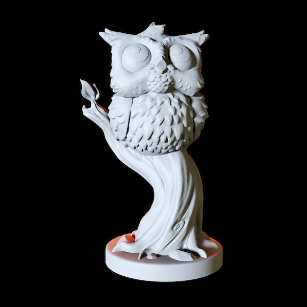 Owl Familiar Miniature for D&D, Dungeons and Dragons, Pathfinder and many other tabletop games