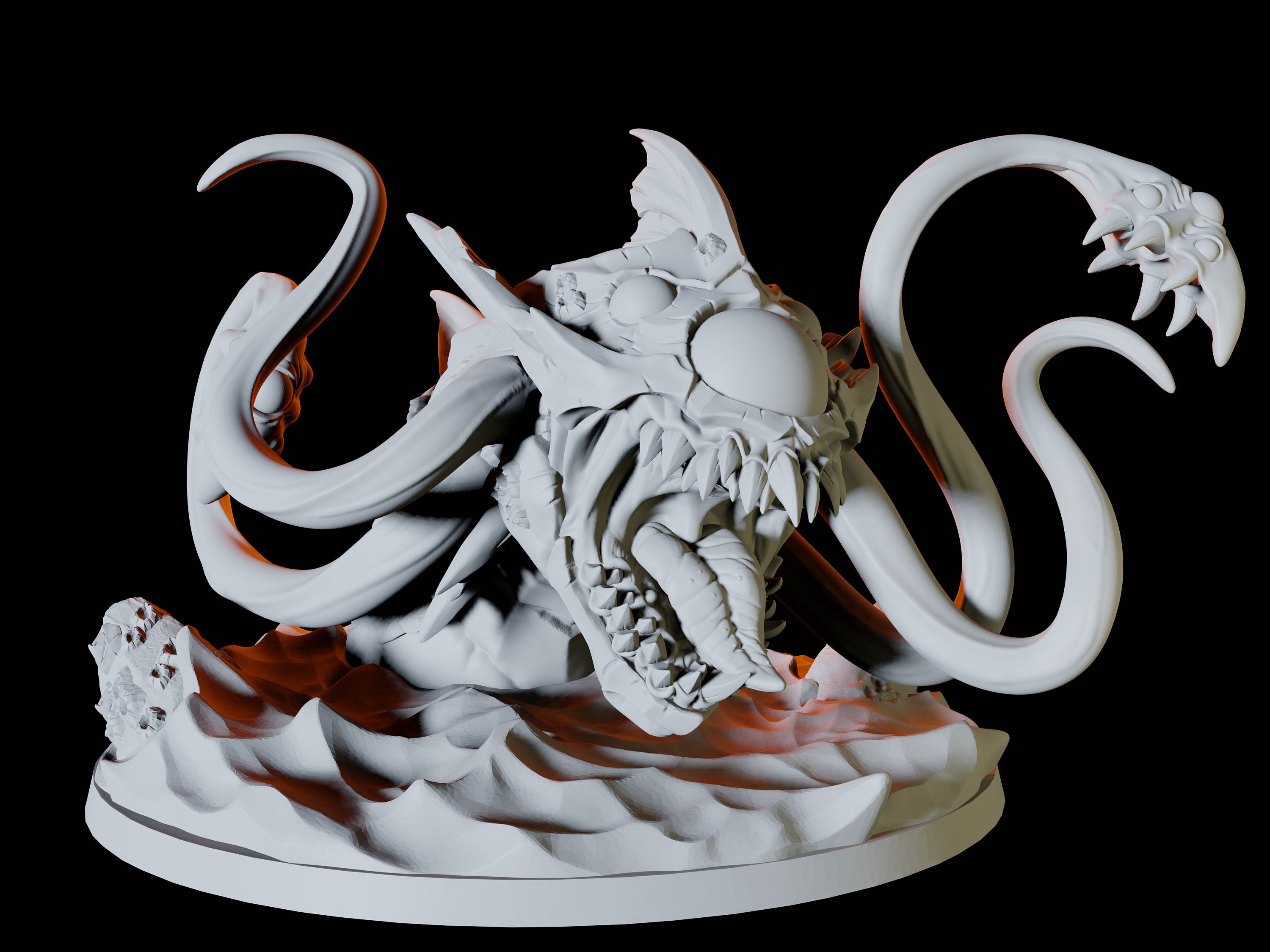 Aboleth or Kraken Water Monster Miniature for D&D Dungeons | Etsy UK