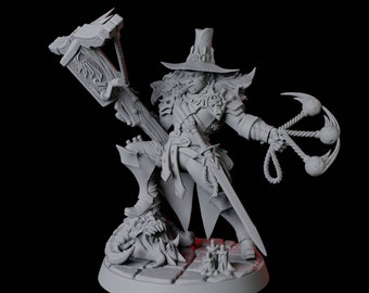 Female Van Helsing Vampire Hunter Leader for D&D, Dungeons and Dragons, Pathfinder and many other tabletop games