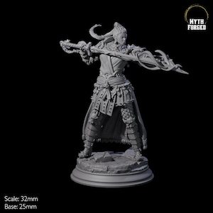 Corrupted Warlock Miniature for D&D, Dungeons and Dragons, Pathfinder and many other tabletop games