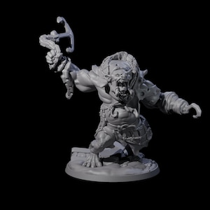Frothing Ogre Una miniatura per D&D, Dungeons and Dragons, Pathfinder e molti altri giochi da tavolo
