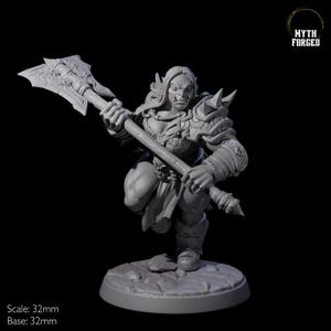 Marauding Orc Raider E Miniature for D&D, Dungeons and Dragons, Pathfinder and many other tabletop games