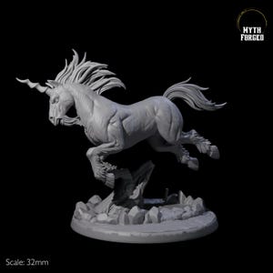 Majestic Unicorn Miniature voor D&D Dungeons and Dragons, Pathfinder en andere tafelspellen