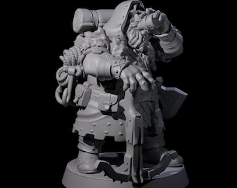 Dwarven Mercenary Company - The Stoutmasters G Miniature for D&D, Dungeons and Dragons, Pathfinder and many other tabletop games