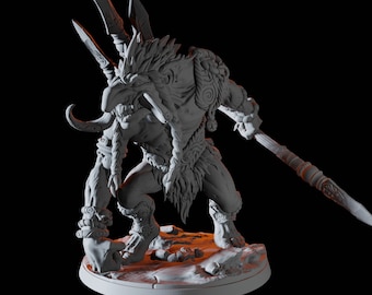 Troll Hunter Miniature C for D&D, Dungeons and Dragons, Pathfinder and many other tabletop games