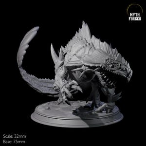 Staring Basilisk Miniature for D&D, Dungeons and Dragons, Pathfinder and many other tabletop games