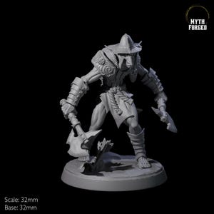 Plotting Hobgoblin C Miniature for D&D, Dungeons and Dragons, Pathfinder and many other tabletop games