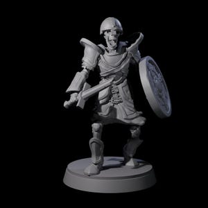 Clanking Armoured Skeleton B Miniature for D&D, Dungeons and Dragons, Pathfinder and many other tabletop games