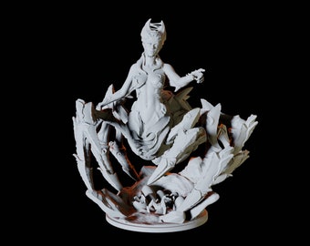 Miniatura de la Reina Araña, Lolth o Drider para D&D, Dungeons and Dragons, Pathfinder y muchos otros juegos de mesa