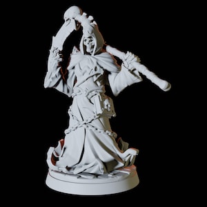 The Grim Reaper or Death Miniature for D&D, Dungeons and Dragons, Pathfinder and many other tabletop games