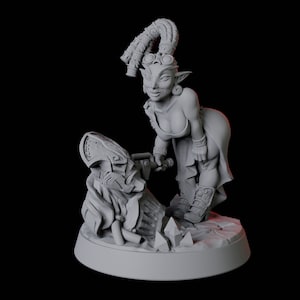 Sexy Female Gnome Pin-up Miniature for D&D, Dungeons and Dragons, Pathfinder and many other tabletop games