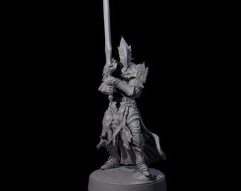 Full Helm Elf Blademaster B Miniature voor D&D, Dungeons and Dragons, Pathfinder en vele andere tafelspellen