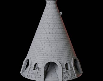 Brick Tower Kiln Dice Tower for Dungeons and Dragons, Pathfinder or any TTRPG - or any game with dice!