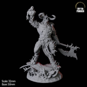 Savage Roru Demon Miniature B for D&D, Dungeons and Dragons, Pathfinder and many other tabletop games