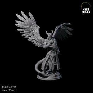 Scheming Contract Devil Miniature for D&D, Dungeons and Dragons, Pathfinder and many other tabletop games