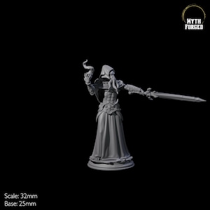 Cunning Mind Flayer or Illithid Miniature B for D&D, Dungeons and Dragons, Pathfinder and many other tabletop games