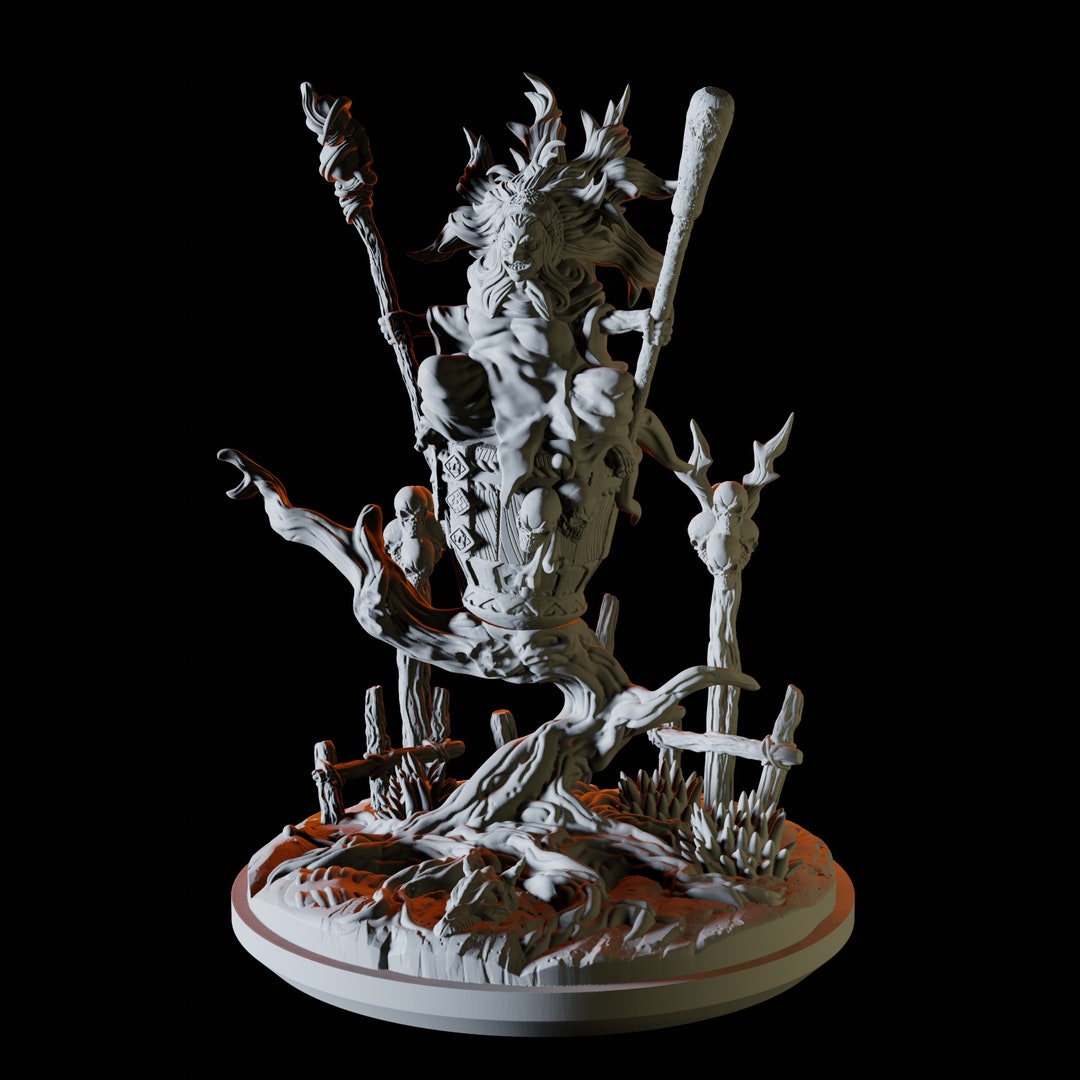 Baba Lysaga Miniature for D&amp;D, Dungeons and Dragons, Pathfinder and ...