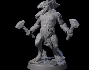 Miniature 3D Lizardfolk Sea Vessel - Jeu Heroes Of Land, Air & Sea G343 - Occasion