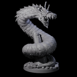 Emerging Purple Worm B Miniature for D&D, Dungeons and Dragons, Pathfinder and many other tabletop games