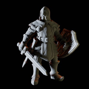 Proud Knight Miniature for D&D, Dungeons and Dragons, Pathfinder and many other tabletop games