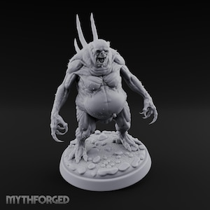 Gut Swollen Charging Sea Spawn Miniature for D&D, Dungeons and Dragons, Pathfinder and other TTRPGs