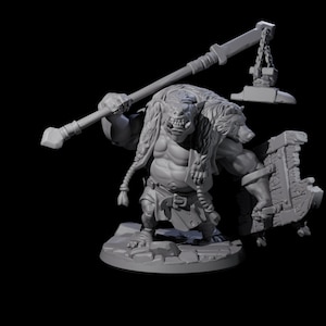 Miniatura Frothing Ogre C per D&D, Dungeons and Dragons, Pathfinder e molti altri giochi da tavolo