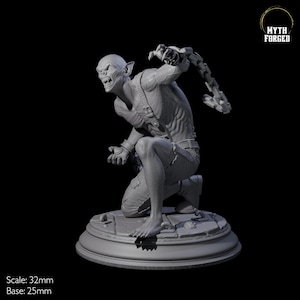 Chained Vampire Thrall B Miniature for D&D, Dungeons and Dragons, Pathfinder and many other tabletop games