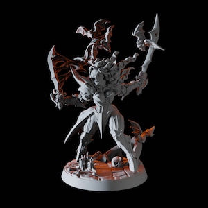 Female Vampire Warrior Miniature for D&D, Dungeons and Dragons, Pathfinder and many other tabletop games