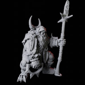 Orc Warrior Miniature B for D&D, Dungeons and Dragons, Pathfinder and many other tabletop games