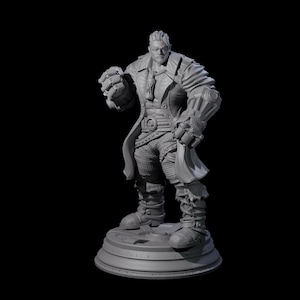 Clenched Fist Brawler Miniature for D&D, Dungeons and Dragons, Pathfinder and many other tabletop games