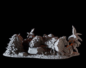 Rocks and Plants - Forest Scatter Terrain Miniature per D&D, Dungeons and Dragons, Pathfinder e molti altri giochi da tavolo