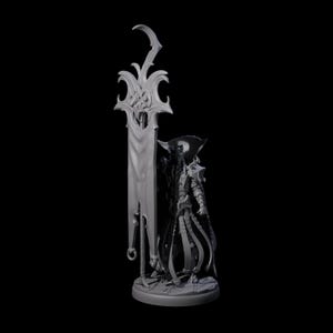 Righteous Banner Knight Miniature for D&D, Dungeons and Dragons, Pathfinder and many other tabletop games