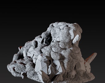 Frozen Waterfall Arctic Scatter Terrain Miniature B for D&D, Dungeons and Dragons, Pathfinder and many other tabletop games