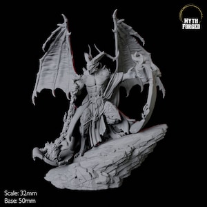 Taunting Horned Devil Miniature A for D&D, Dungeons and Dragons, Pathfinder and many other tabletop games