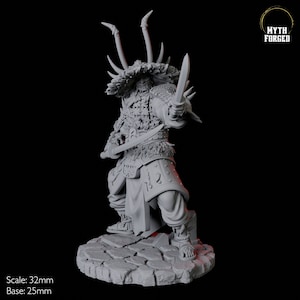 Oni Death Samurai Miniature A for D&D, Dungeons and Dragons, Pathfinder and many other tabletop games