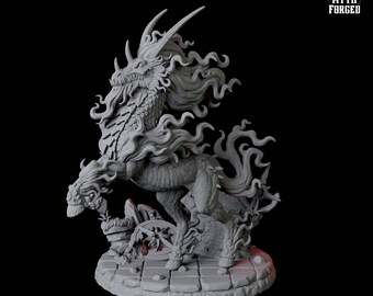 Blazing Nightmare Miniature for D&D, Dungeons and Dragons, Pathfinder and many other tabletop games
