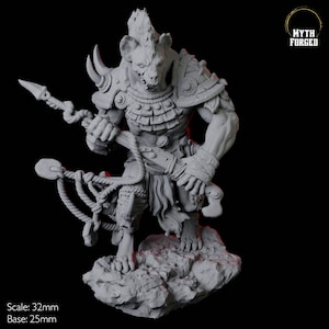Gnoll Scout Miniature D for D&D, Dungeons and Dragons, Pathfinder and many other tabletop games