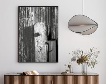 Photo Old Door, Civitella, Italy, Wall Art, Black and White Poster, Instant Download, Printable on Many Formats
