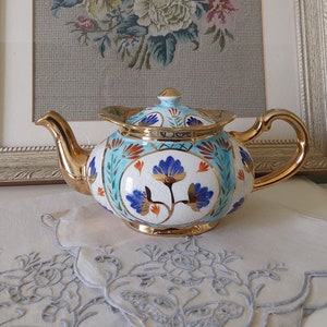 Gold Imari Luster Teapot By Price Kensington