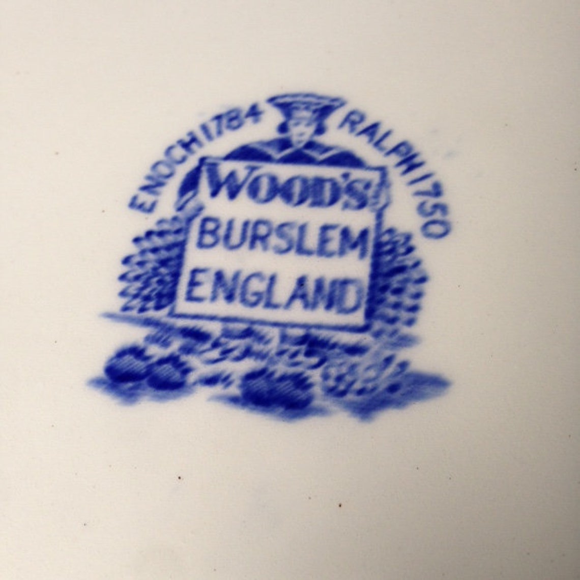 Enoch & Ralph Woods 21 Turkey Platter in Blue | Etsy