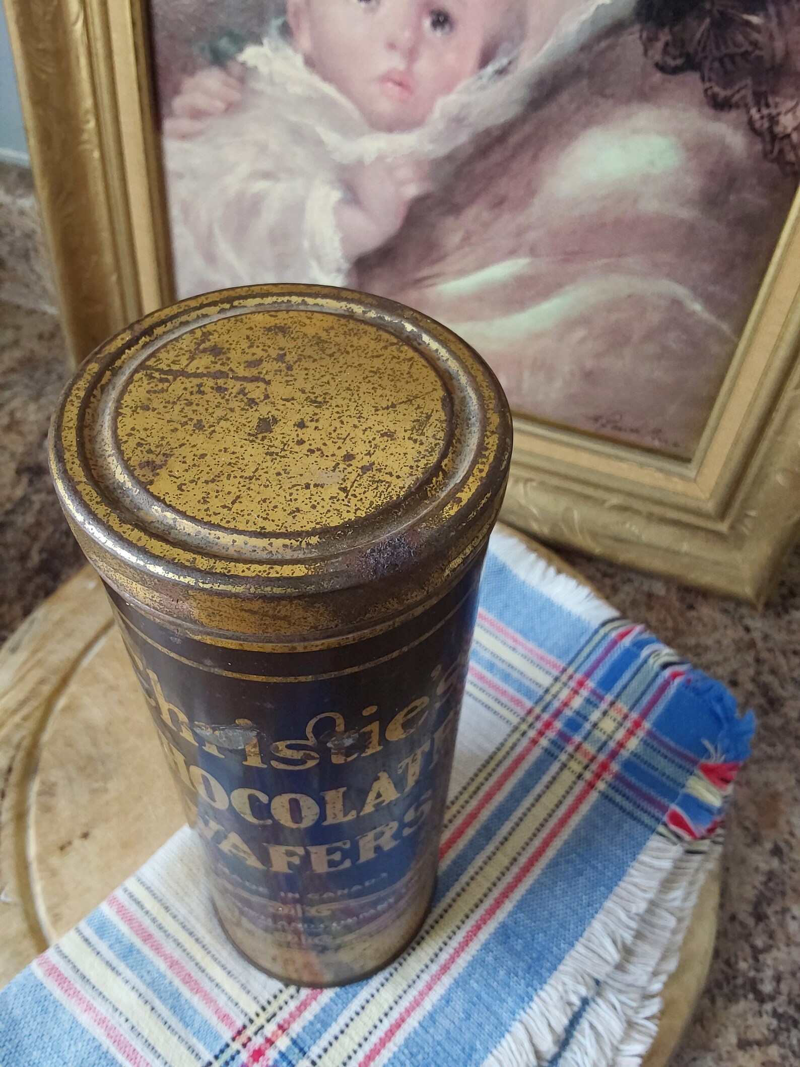 Christie's Chocolate Wafer Vintage Cookie Tin Etsy