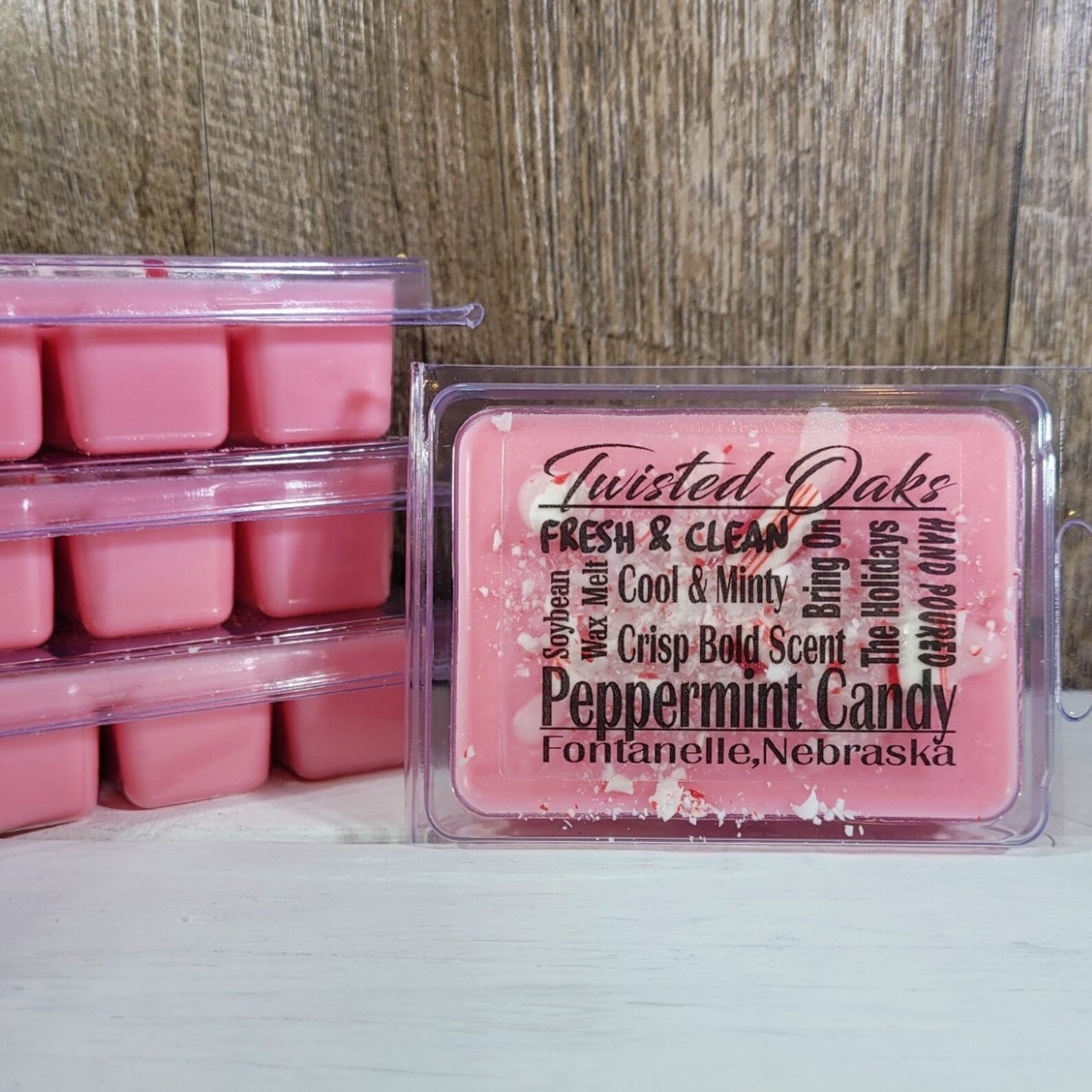 Strong Scented Peppermint Wax Melt. Peppermint Candy Soy Wax Etsy