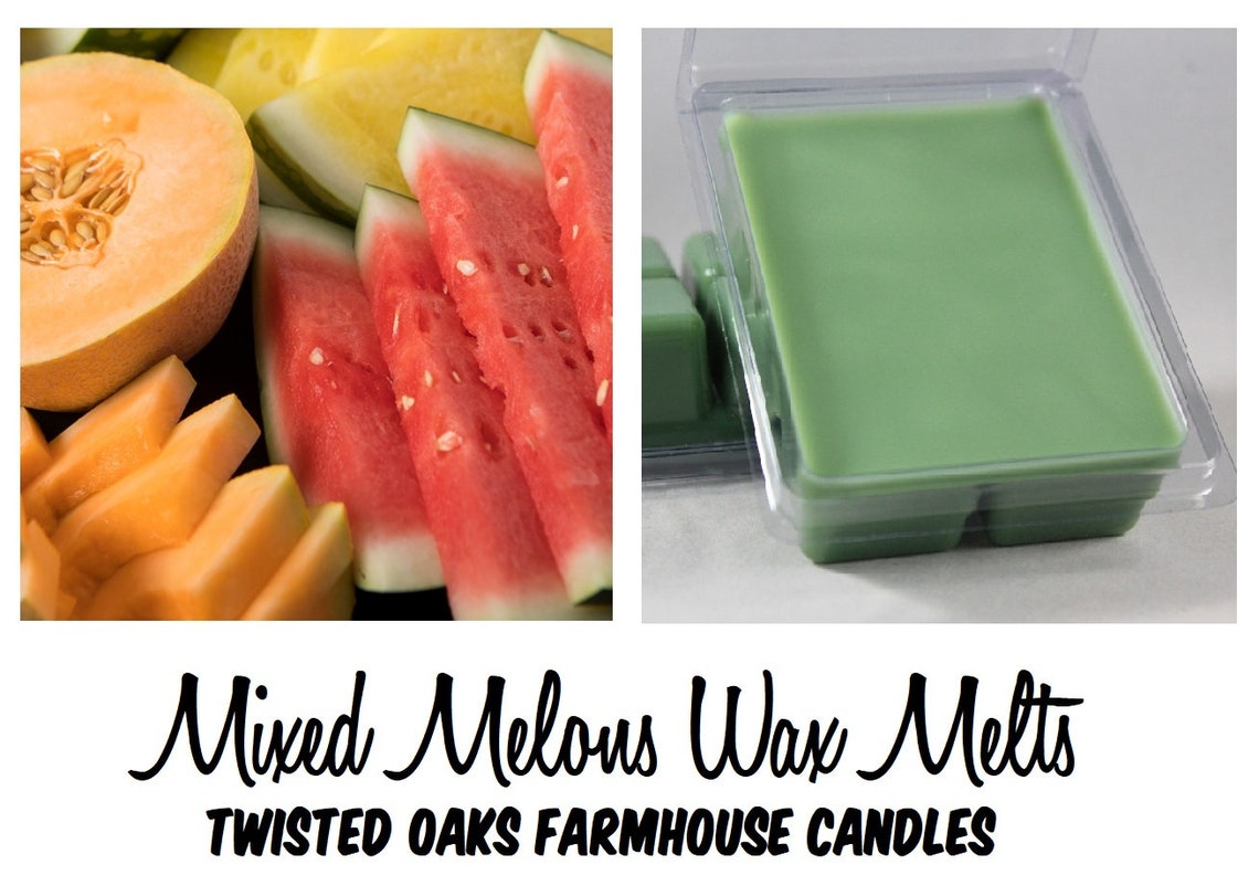 Mixed Melon Wax Melt. Wild Watermelon Cucumber Honeydew. Soy Etsy