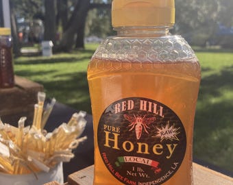 Pure Raw Honey - 1lb Bottle