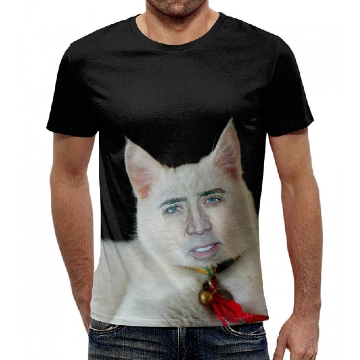 Nicolas Cage The Cat Funny TShirt Premium Quality Tee All Etsy