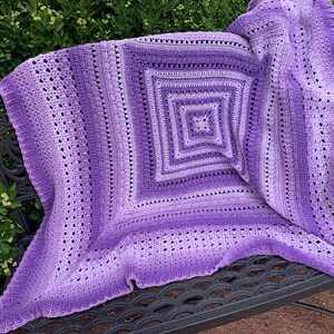 Patrón y gráficos de crochet: manta del abrazo de mamá