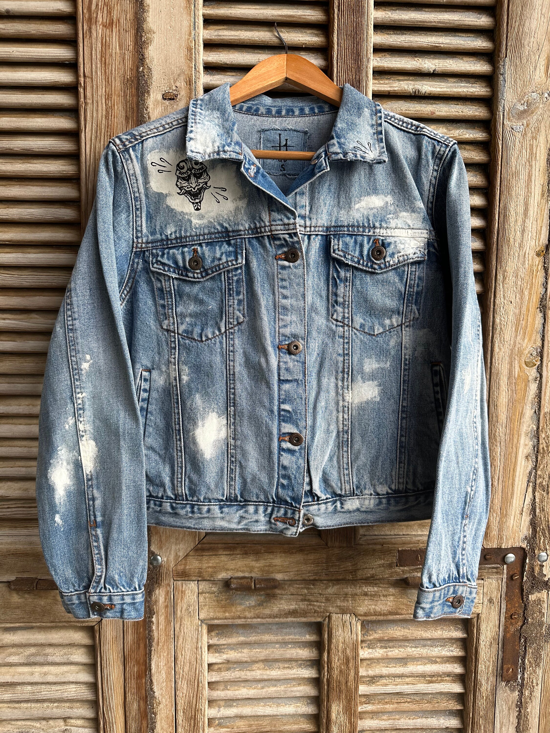 【SATIIIZ】Rona vintage western denim jacket 146dd94766bfcc094573a79fc2c2ac