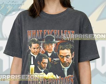 Mr. William Collins - What Excellent Boiled Potatoes Fiktive Figur Unisex Softstyle Vintage Shirt, Geschenk für Frau und Mann Unisex LD