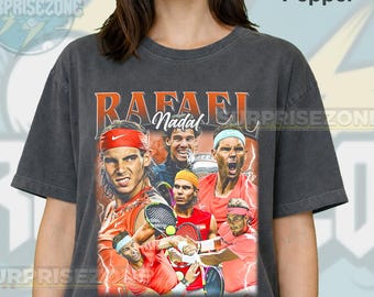 Rafael Nadal Ehemaliger Tennisspieler Unisex Softstyle Vintage Shirt, Geschenk für Frau und Mann Unisex T-Shirt LD
